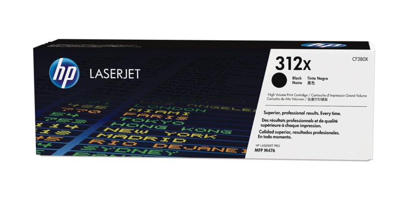 HP 312X / CF380X Tóner original negro de alta capacidad (4400 páginas)