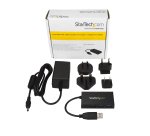 StarTech.com Hub USB 3.0 à 4 ports - 5Gbps - USB-A vers 3x USB-A 1x USB-C - Adaptateur d'alimentation inclus