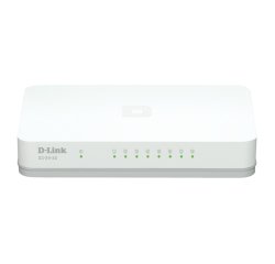 D-Link GO-SW-8G/E network switch Unmanaged Gigabit Ethernet (10/100/1000) White