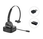 Conceptronic POLONA Wireless Bluetooth Headset with Charging Dock & Bluetooth USB Audio Adapter