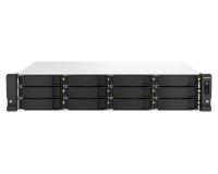 QNAP TS-1264U-RP NAS Rack (2 U) Intel® Celeron® 8 Go DDR4 0 To QNAP QTS Aluminium, Noir