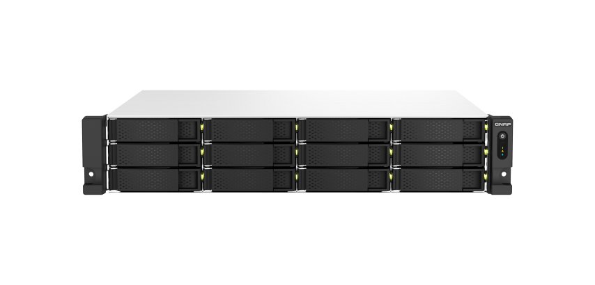QNAP TS-1264U-RP NAS Armadio (2U) Intel® Celeron® 8 GB DDR4 0 TB QNAP QTS Alluminio, Nero