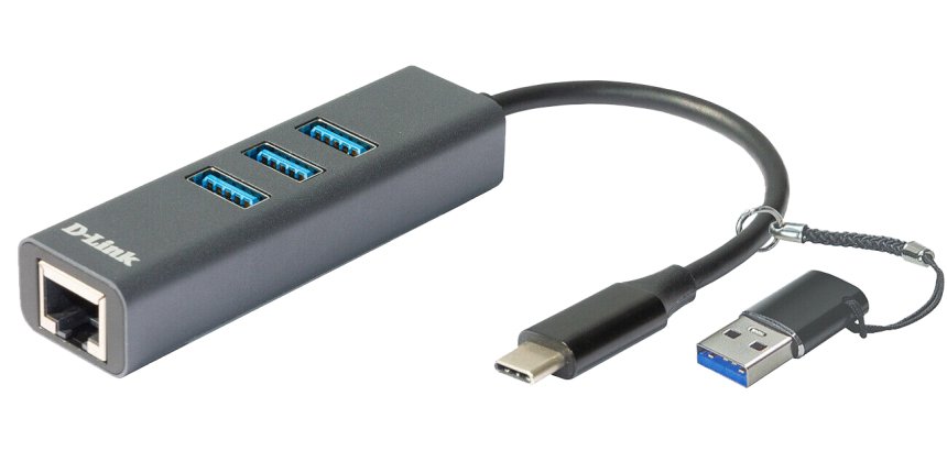 D-Link DUB-2332 base para portátil y replicador de puertos Alámbrico USB Tipo C Gris