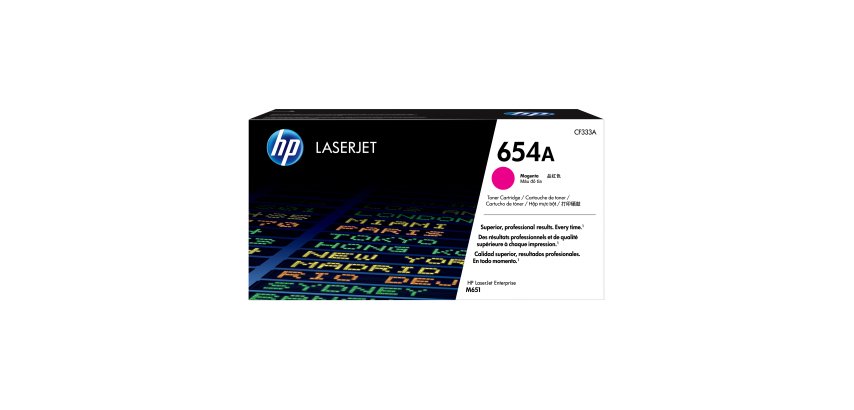 HP 654A toner magenta authentique LaserJet