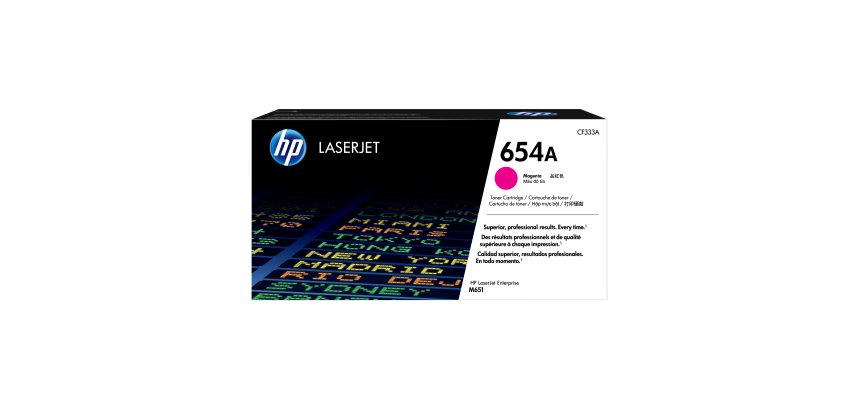 HP 654A toner magenta authentique LaserJet