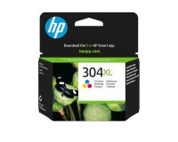 HP 304XL Cartouche d’encre trois couleurs grande capacité authentique