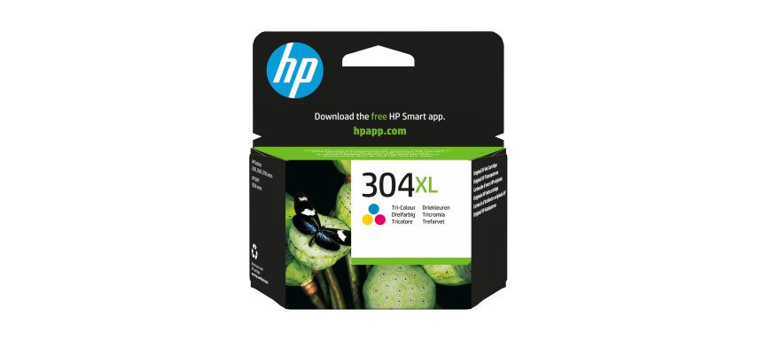 HP 304XL Cartouche d’encre trois couleurs grande capacité authentique
