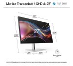 HP Series 7 Pro Monitor serie 7 Pro QHD Thunderbolt 4 da 27'' - 727pu
