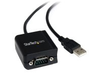 StarTech.com Câble Adaptateur de 2,5m à 1 Port FTDI USB vers Série RS232 avec Isolation Optique, Adaptateur USB vers RS232 - Conforme TAA