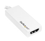 StarTech.com Adaptateur vidéo USB-C vers HDMI - M/F - Ultra HD 4K - Blanc