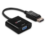Lindy 41006 adaptador de cable de vídeo 0,15 m VGA (D-Sub) DisplayPort Negro