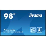 iiyama LH9875UHS-B2AG Écran d'affichage dynamique Écran plat de signalisation numérique 2,48 m (97.5") LED Wifi 500 cd/m² 4K Ultra HD Noir Intégré dans le processeur Android 11 24/7