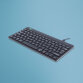 R-Go Tools Clavier ergonomique R-Go Compact Break, clavier compact avec logiciel de pause,AZERTY (FR), Filaire, noir