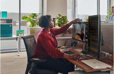 HP Poly Auriculares estéreo Blackwire 3320 con certificación Microsoft Teams USB-C + Adaptador USB-C/A