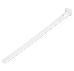 StarTech.com Colliers de Serrage Réutilisables 15 cm Blancs - Largeur 7 mm - Diam. faisceau 35 mm - Résistance traction 22 kg - Colson nylon détachable - Intérieur/extérieur - Homologués 94V-2/UL - 100 pcs