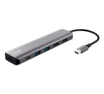 Trust Dalyx Adattatore multiporta USB-C 6 in 1 - Grigio