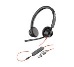 HP Poly-Mikro-Headset Poly Blackwire 3325 Stereo USB-C + 3,5 mm Anschluss + USB-C/A Adapter