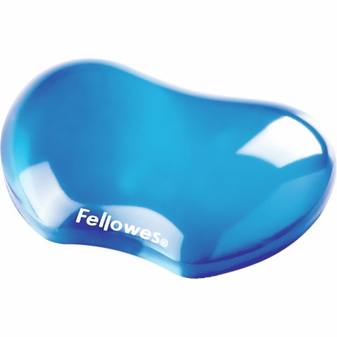 Reposamuñecas para ratón de gel Fellowes Crystal azul