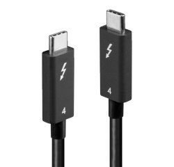 Lindy Câble Thunderbolt 4 de 2m, 40Gbit/s, PD 100W, Actif