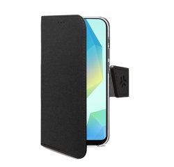 Celly WALLY funda para teléfono móvil 17 cm (6.7") Funda cartera Negro
