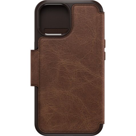 OtterBox Strada Series Folio MagSafe pour iPhone 15, Espresso (Brown)