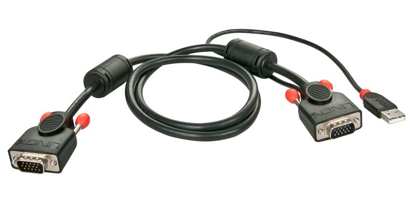 Lindy 33770 cable VGA 1 m VGA (D-Sub) Azul