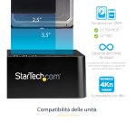 StarTech.com Docking Station per Hard Disk a 2 Slot - Duplicatore Standalone USB 3.0 (5 Gbps)/eSATA per SSD/HDD SATA III 2.5/3.5", Clonatore di Hard Drive con Carica dall'Alto