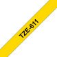 Ruban pour PTOUCH laminé Noir/Jaune 6mmx8m TZE611