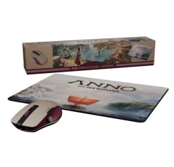 Lexip Souris sans fil FLEX MOUSE avec joystick 3D et tapis de souris – Édition Anno 117 : Pax Romana