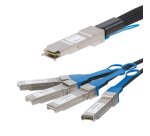 StarTech.com Câble QSFP+ vers 4x SFP+ à connexion directe conforme à MSA - Cordon DAC Twinax de 3 m