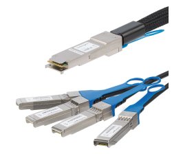 StarTech.com Câble QSFP+ vers 4x SFP+ à connexion directe conforme à MSA - Cordon DAC Twinax de 3 m