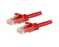 StarTech.com Câble réseau Cat6 Gigabit UTP sans crochet de 5m - Cordon Ethernet RJ45 anti-accroc - M/M - Rouge