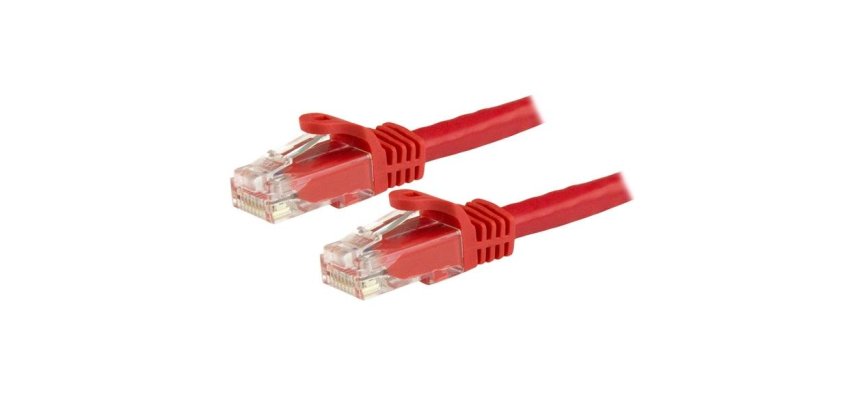 StarTech.com 3m CAT6 Ethernet Cable - Red CAT 6 Gigabit Ethernet Wire -250MHz 100W PoE RJ45 UTP Network/Patch Cord Snagless w/Strain Relief Individually Tested