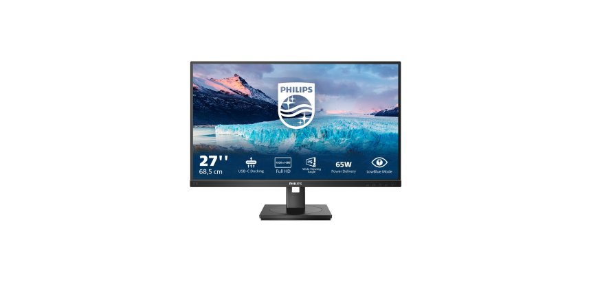 Philips S Line 273S1/00 pantalla para PC 68,6 cm (27") 1920 x 1080 Pixeles Full HD LCD Negro