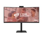 AOC E4 CU34E4CW écran plat de PC 86,4 cm (34") 3440 x 1440 pixels UltraWide Quad HD LED Noir