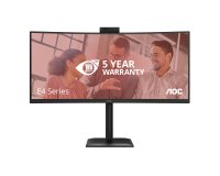 AOC CU34E4CW/75 écran plat de PC 86,4 cm (34") 3440 x 1440 pixels Noir
