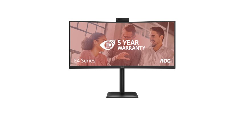 AOC E4 CU34E4CW écran plat de PC 86,4 cm (34") 3440 x 1440 pixels UltraWide Quad HD LED Noir