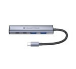 Conceptronic HUBBIES22G hub di interfaccia USB 3.2 Gen 1 (3.1 Gen 1) Type-C 5000 Mbit/s Grigio