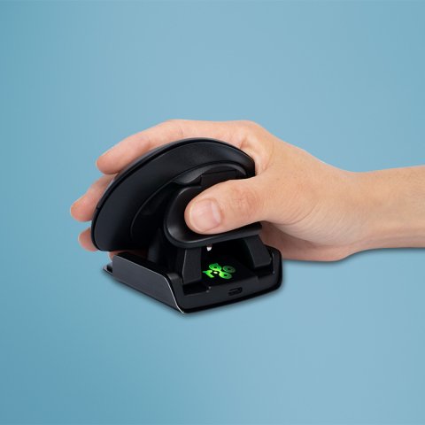R-Go Tools Ratón ergonómico R-Go Twister, para ambas manos, con software de pausa, plegable, bluetooth y con cable