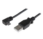 Cable de 1m Micro USB con conector acodado a la derecha - Cable de Carga y Sincronización