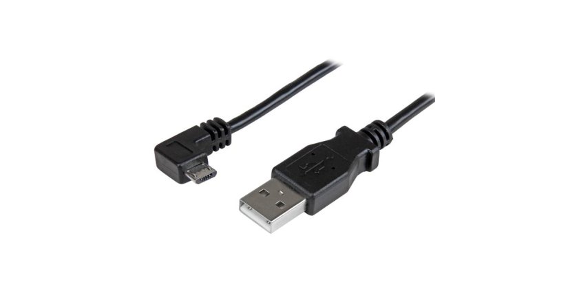 StarTech.com USBAUB2MRA câble USB USB 2.0 2 m USB A Micro-USB B 0,48 Gbit/s Noir