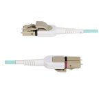 StarTech.com Câble Fibre Optique Commutable OM4 LC à LC (UPC) de 5m, Multimode 50/125µm, Câble Fibre Optique de 5m Multimode, Réseaux 100G, Faible Perte d'Insertion, LSZH, Commutation de Polarité Sans Outil