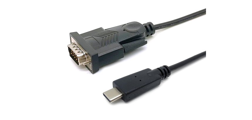 Equip USB-C to Serial (DB9) Cable, M/M, 1.5m