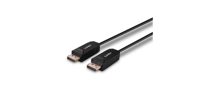 Lindy Câble DisplayPort 2.0 UHBR10 Hybride Fibre Optique 15m