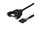 StarTech.com Cavo pannello USB 30 cm - Cavo USB A a collettore scheda madre F/F