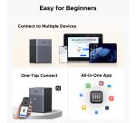 Ugreen DH4300 Plus NAS Mini Tower 8 Go LPPDDR4X UGOS Pro Gris