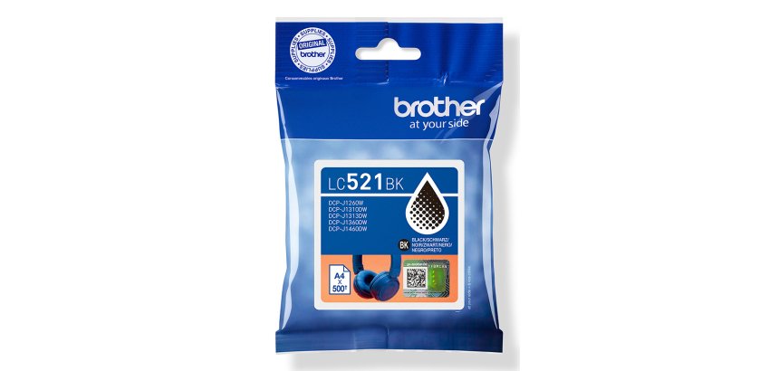 Brother LC521BK Cartouche d'encre originale - Noir