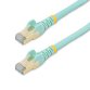 StarTech.com Câble réseau Cat6a STP blindé sans crochet de 3 m - Aqua