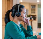 HP Poly Micro-casque Poly Voyager Focus 2 USB-C-C certifié Microsoft Teams + adaptateur USB-C/A