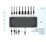 i-tec USB 3.0 / USB-C / Thunderbolt 3 Dual Display Docking Station Gen2 + Power Delivery 100W